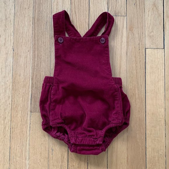 Vintage style corduroy baby romper sz 6-12M - Picture 1 of 5